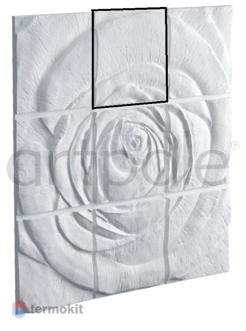 Гипсовая Панель Artpole Rose-2 М-0044-2 60x60