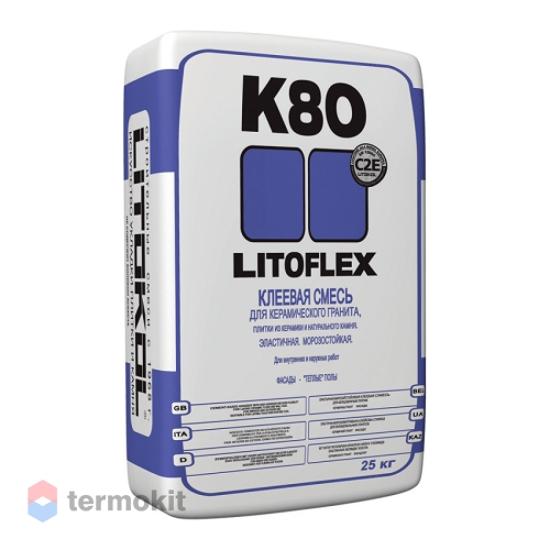 Клей Litokol Litoflex K80 серый 25кг