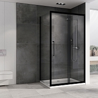 Душевой уголок ABBER Schwarzer Diamant 1950x1200x750 черный AG30120BH-S75B