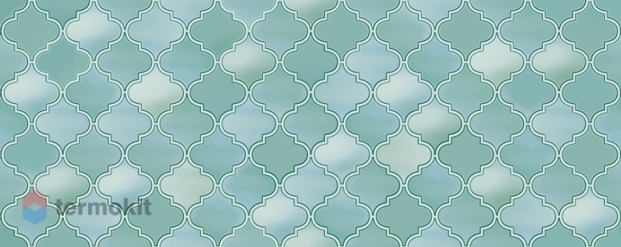 Керамическая плитка Azori Calypso Aquamarine настенная 20,1x50,5