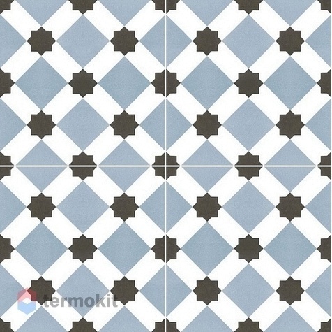 Керамическая плитка Niceker Chic Howard Blue 45x45