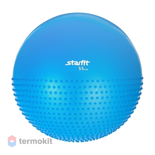 Мяч гимнастический полумассажный Starfit GB-201 55 см, синий (антивзрыв)