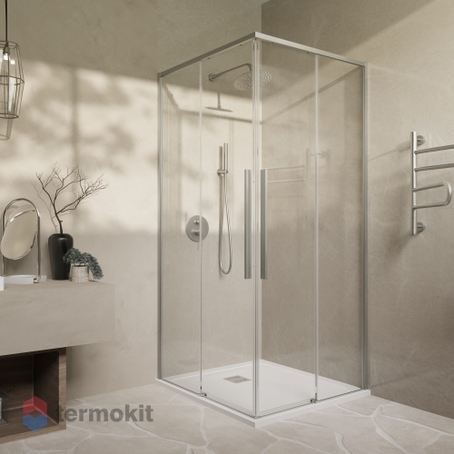 Душевой уголок Vincea Slim-N 1950х1000х800 никель брашированный VSS-4SN8010CLBN