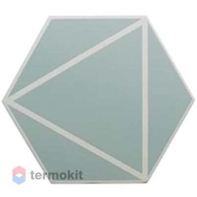 Керамогранит DNA Tiles Fancy Lines Blue 20x23