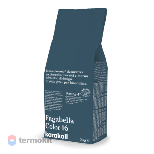 Затирка Kerakoll Fugabella Color полимерцементная 16 (3 кг мешок)