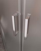 Душевой уголок Cezares Molveno 1950x1100x1100 (рифленое стекло) хром MOLVENO-R-22-80+30-P-Cr