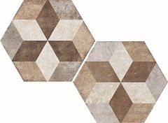Керамогранит Fioranese Heritage Exagona Deco Texture 4 декор 34.5x40