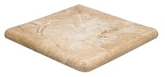 Ступень RosaGres Rock Cream DP1 угловая 317х317х38 мм