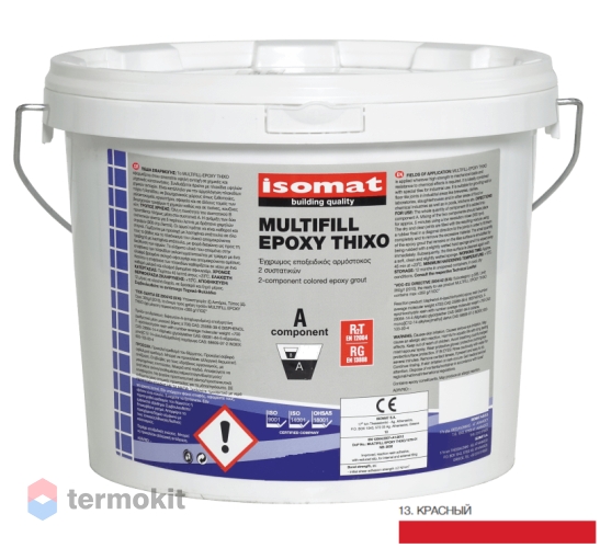 Затирка Isomat Multifill-Epoxy Thixo 13 Красный 3кг