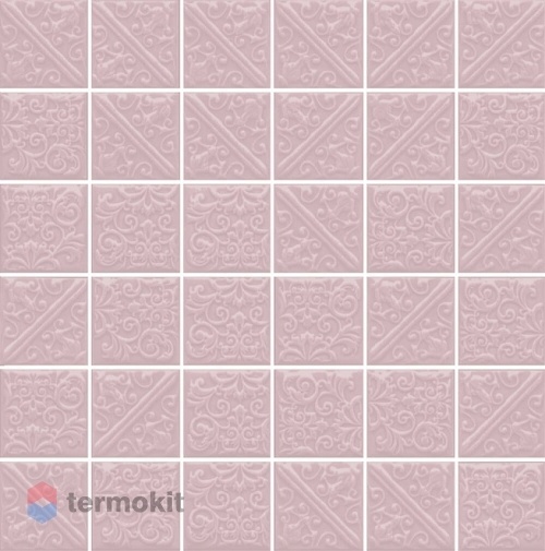 Керамическая плитка Kerama Marazzi Ла-Виллет 21027 Розовый светлый настенная 30,1х30,1