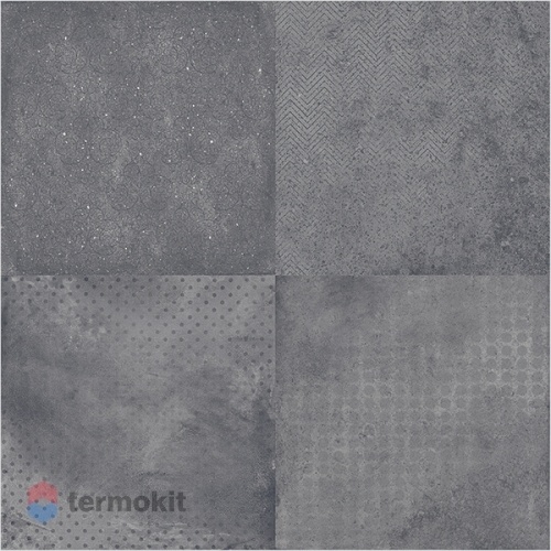 Керамогранит Ocean Ceramic Magnus Graphite Decor Rett 60x60