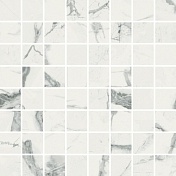 Керамогранит Италон Charme Deluxe Invisible White Mosaico Lux/Шарм Делюкс Инвизибл Уайт Мозаика люкс 29,2х29,2