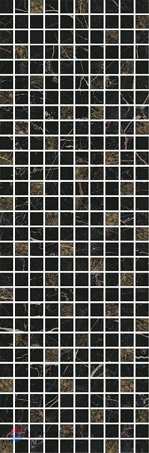 Керамическая плитка Kerama Marazzi Астория мозаичный черный MM12111 Декор 25x75