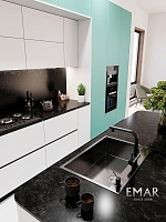 Мойка для кухни EMAR PVD черный EMB-125A PVD Nano Dark