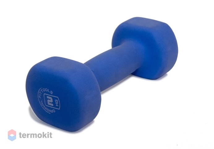 Гантель Original Fittools виниловая 2кг FT-NDB-2