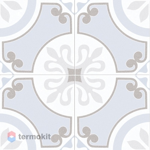 Керамическая плитка Dual Gres Adele Cut Glaston Light Blue Напольная 45x45