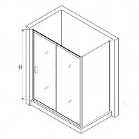 Душевой уголок RGW Passage PA-76 (PA-016 + Z-050-2) 1950x1200x800 хром 35087628-11