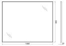 Зеркало BelBagno 100 в алюминиевой раме SPC-AL-1000-800 Nero
