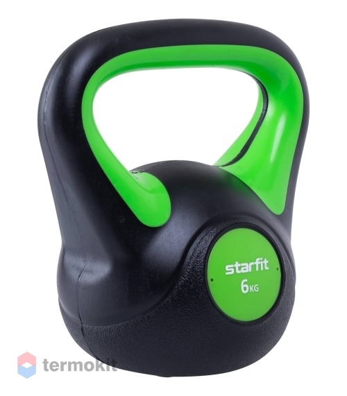 Гиря пластиковая Starfit DB-502 6 кг, зеленый