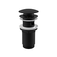 Донный клапан сифона для раковины Alcaplast CLICK/CLACK 5/4&quot; черный A392BLACK