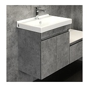 Тумба с раковиной Comforty Осло-60 подвесная бетон светлый 00-00000835
