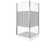 Душевой уголок Good Door Fantasy 1850х1000х1000 (узорчатое стекло) Хром ФА00007