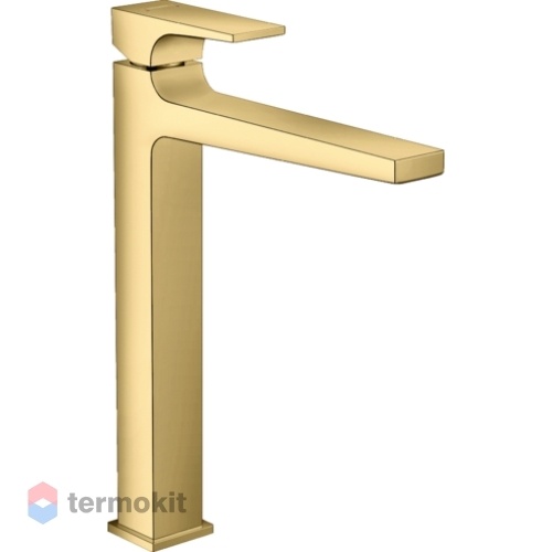 Смеситель для раковины высокий Hansgrohe Metropol полированное золото 32512990