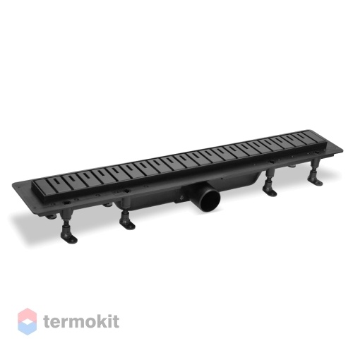 Душевой лоток PlastBrno DESIGN 6 750 мм черный SZA6750