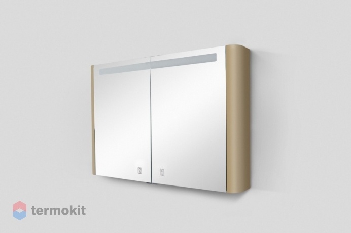 Зеркальный шкаф AM.PM Sensation 100 с подсветкой M30MCX1001NG нуга