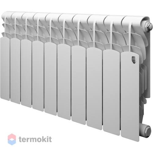 Алюминиевый радиатор Royal Thermo Revolution 350 \ 10 секций \ с боковым подключением