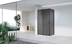 Душевой уголок Vincea Como-N 2000x1300x900 (тонированное стекло) черный VSR-4CN9013CGB