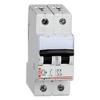 Автоматический выключатель Legrand DX3 E 6000 6 кА тип характеристики C 2П 230/400 В 25 А 407279