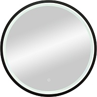 Зеркало Континент Style Black LED D 60 c подсветкой Черный ЗЛП1016