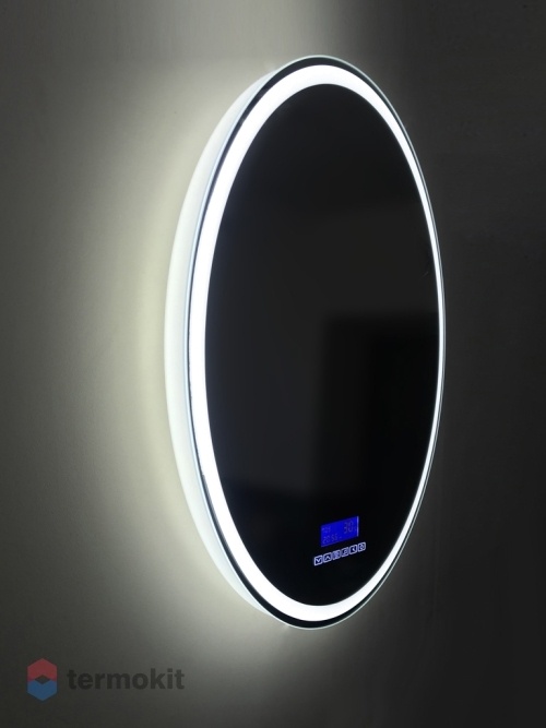 Зеркало BelBagno 70 с встроенным светильником, сенсорным выкл., bluetooth, термометром, радио SPC-RNG-700-LED-TCH-RAD