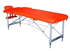 Массажный стол DFC NIRVANA Elegant 186х60х4 см, алюм. ножки, цвет оранжевый TS2010_Or