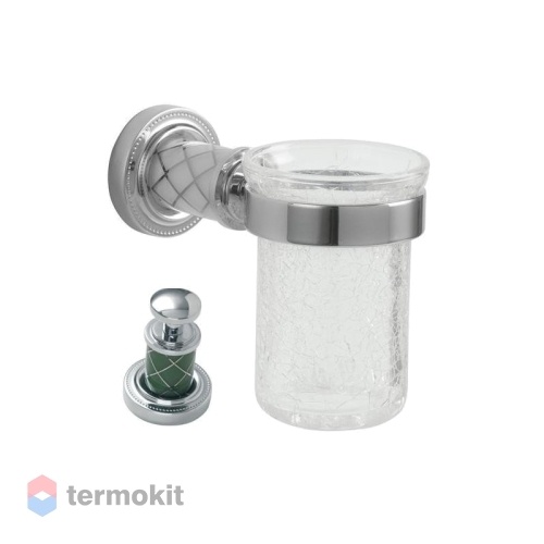 Стакан Boheme MURANO CHROME бирюзовое 10904-B-CR