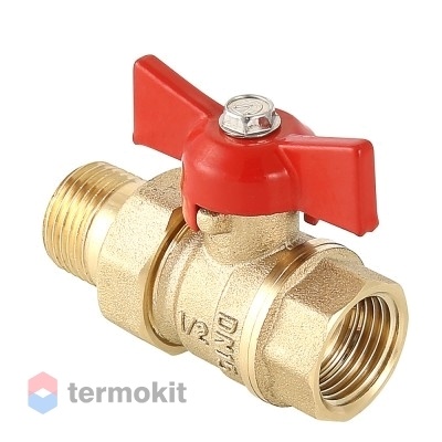 Кран шаровой Valtec Стандарт с полусгоном 1/2" ВН (бабочка)