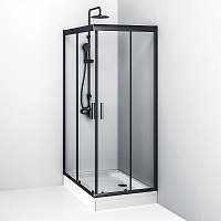 Душевой уголок AM.PM Gem 1900x1200x800 черный матовый W90G-404-120280-BT