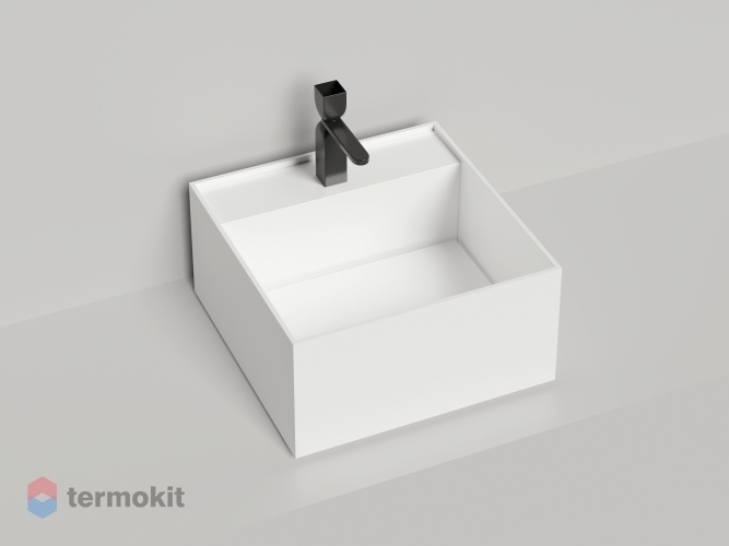 Раковина Salini ARMONIA SQUARE TOP 02 S-Stone белый матовый 130522T1M