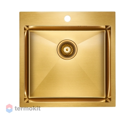Мойка для кухни Paulmark Kroner брашированное золото PM215151-BG