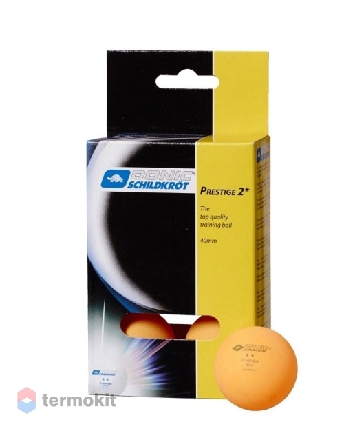 Мячики для н/тенниса Donic PRESTIGE 2, 6 штук, оранжевый 618027