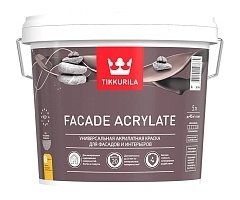 Tikkurila Facade Acrylate,Универсальная акрилатная фасадная краска, база А,5л