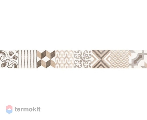 Керамическая плитка LB-Ceramics Дюна 1505-0105 Бордюр настенный геометрия 5х40