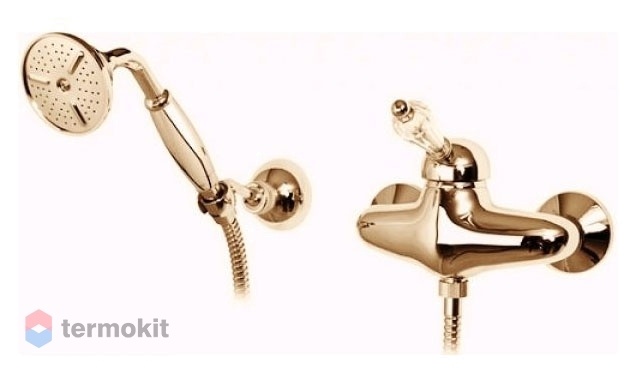 Смеситель для душа Cezares Vintage золото, ручка Swarovski VINTAGE-D-03/24-Sw