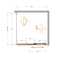 Душевой уголок Cezares Molveno 1950x900x900 оружейная сталь MOLVENO-AF-31-90-C-GM-IV