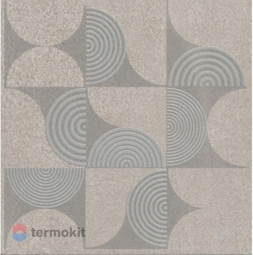 Керамическая плитка Kerama Marazzi Авенида AZ/B007/11232R серый светлый матовый обрезной вставка 14,5x14,5