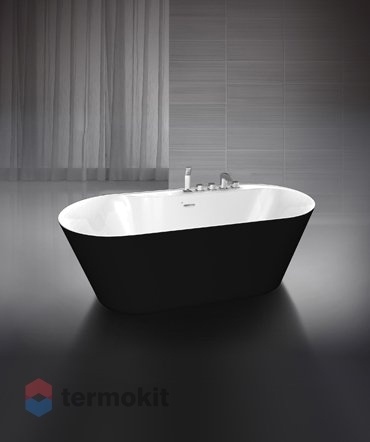 Акриловая ванна BelBagno 1780x840x580 BB14-NERO/BIA