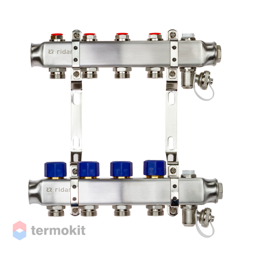 Комплект коллекторов РИДАН SSM-4R set с кронштейнами, 4 контура