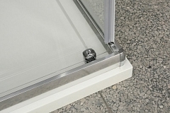 Душевой уголок BelBagno UNO 1850x1000x800 (рифленое стекло) хром UNO-AH-1-100/80-P-Cr