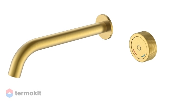 Встраиваемый смеситель для раковины Boheme TECH автоматический Matt Gold 158/2-MG